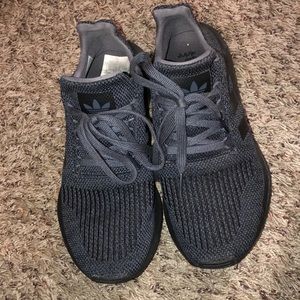 Gray & Black Adidas Swift Runs